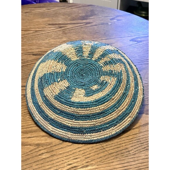 Woven Basket Man in Maze Basket Boho Home Decor Southwestern - Picture 2 of 7